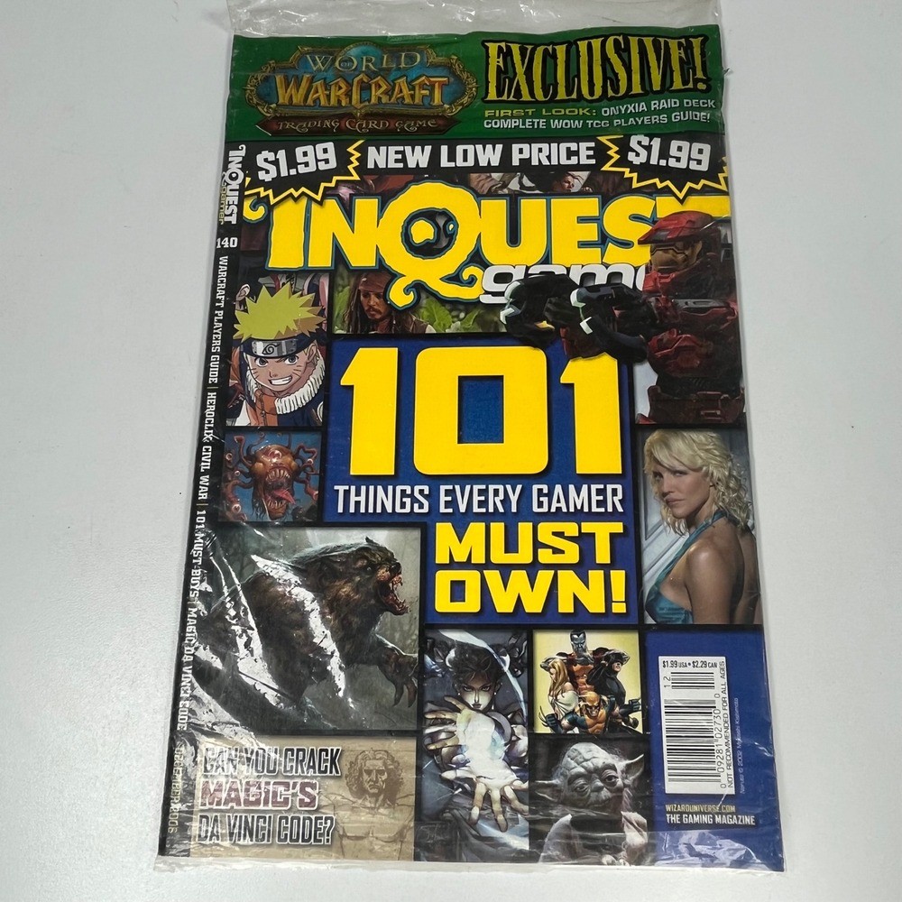InQuest Gamer Magazine 140 December 2006 World of Warcraft TCG Onyxia Raid Guide